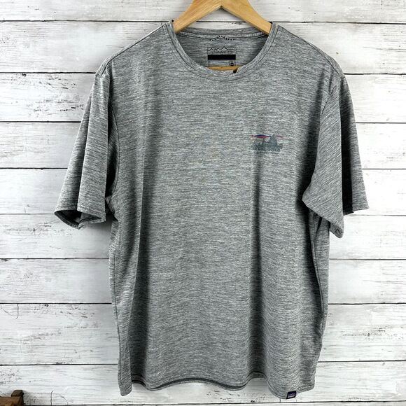 Patagonia daily shirt Large short sleeve Base layer Mountain Gray - Picture 1 of 10